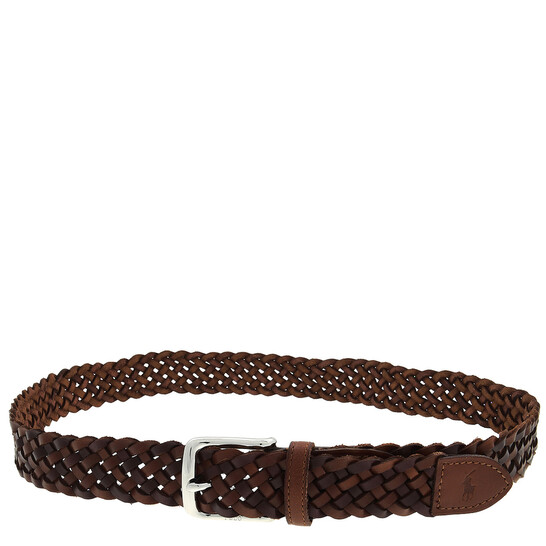 Polo Ralph Lauren Polo Pony Braided Leather Belt, Size 32