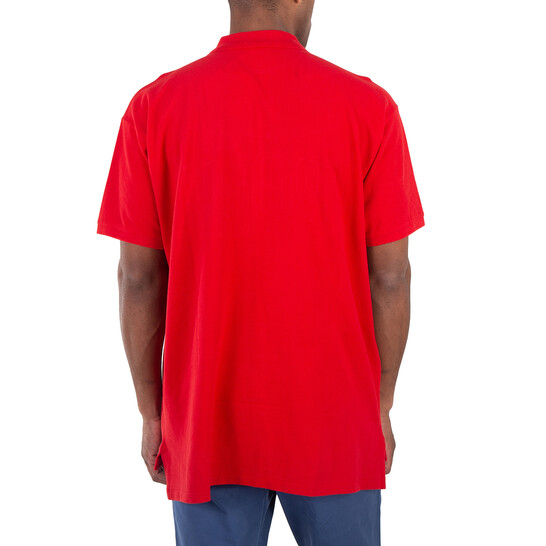 Polo Ralph Lauren Red 20/1 Big Fit Logo Mesh Polo Shirt, Size X