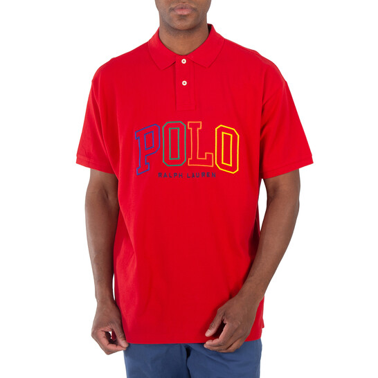 トップス POLO RALPH LAUREN BIG FIT POLO SHIRTS Polo Ralph Lauren Red 20/1 Big Fit Logo Mesh Polo Shirt