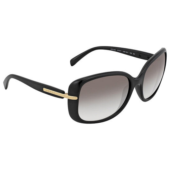 PRADA Conceptual PR 08OS 1AB0A7 Black Gray Gradient 57 mm Prada PR 08OS CONCEPTUAL Rectangular Sunglasses For Women main image 3