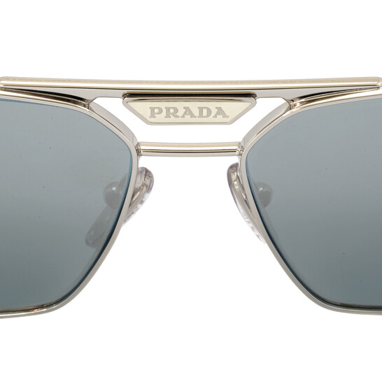 Prada Blue Mirror Silver Navigator Men display picture 3
