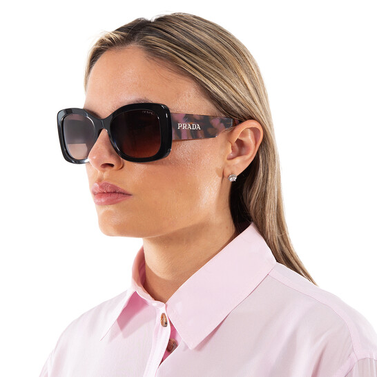 Prada Brown Gradient Butterfly Ladies Sunglasses PR A08S
