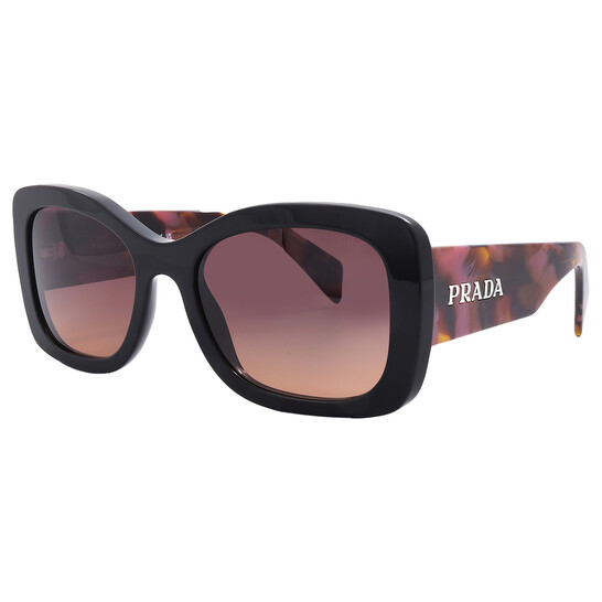 Prada sunglasses A08S Brown Gradient Prada PR A08S M (56 - 20) with Brown lenses and Violet frame  main image 4