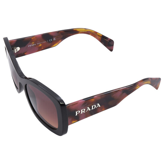 サングラス PRADA Woman Sunglasses Brown 0PR08YS 01V8C1 PRADA SYMBOLE PR 08YS 01V-8C1 Honey Havana Brown Lens Women