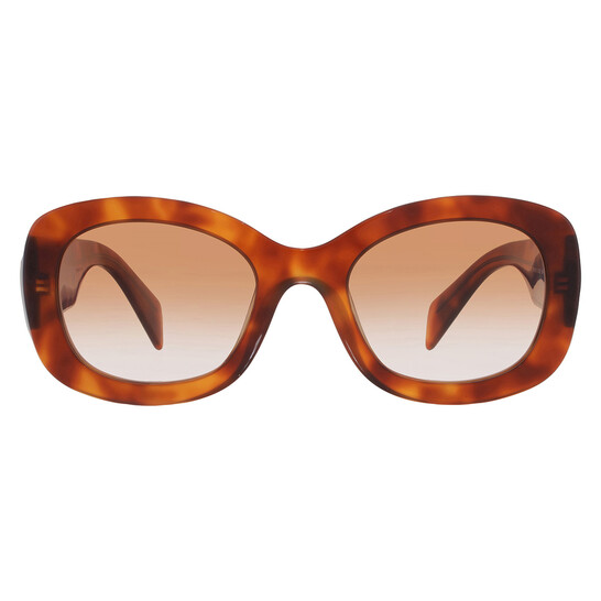 Prada Brown Gradient Oval Ladies Sunglasses PR A13S 18R70E 54 Prada Brown Gradient Oval Ladies Sunglasses PR A13S 18R70E 54 - 546x546