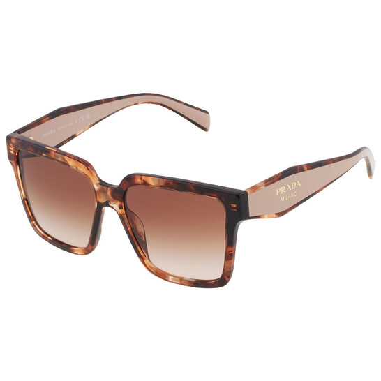 Prada Brown Gradient Sport Ladies Sunglasses PR 24ZS 07R0A6 56