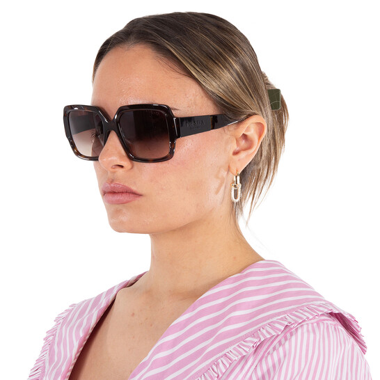Prada Brown Gradient Square Ladies Sunglasses PR 21XS 2AU6S1  display picture 1