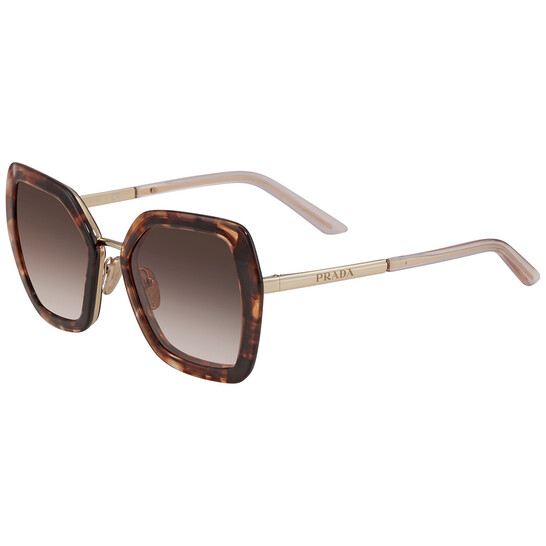 Prada Brown Gradient Square Ladies Sunglasses PR 53YS 04Y0A6  display picture 1