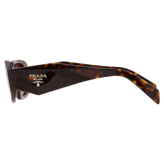 サングラス PRADA Woman Sunglasses Brown SPR 17W 2AU-8C1 PRADA PR 17WS 2AU8C1 Tortoise Brown 49 mm Women's Sunglasses