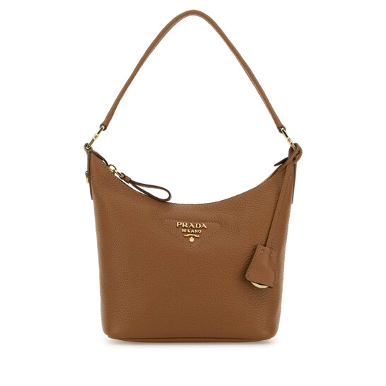 Prada Camel Leather Shoulder Bag - 546x546