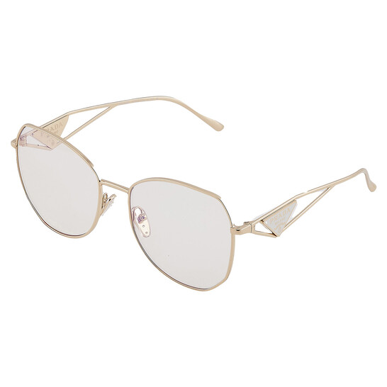 Prada Clear Blue Light Filter Irregular Ladies Sunglasses PR