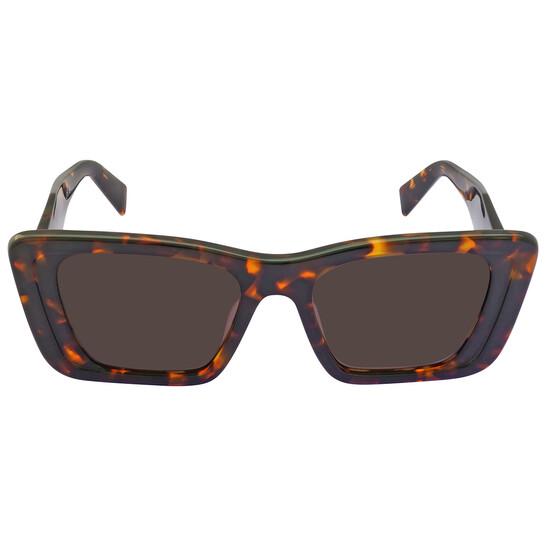 小物 PRADA sunglasses Prada Dark Brown Cat Eye Ladies Sunglasses PR 08YS 01V8C1 51