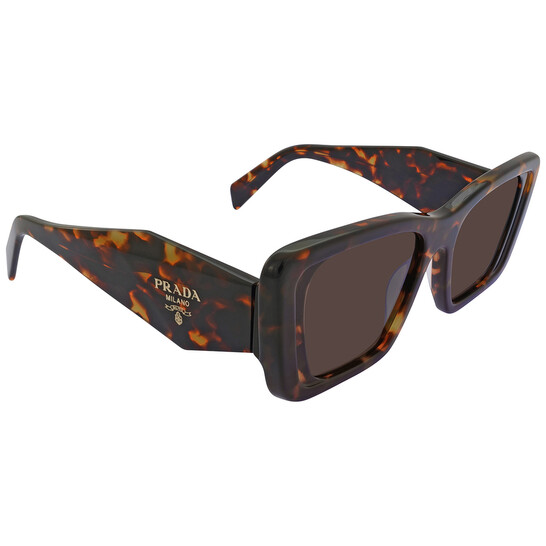 Prada Dark Brown Cat Eye Ladies Sunglasses PR 08YS 01V8C1 51
