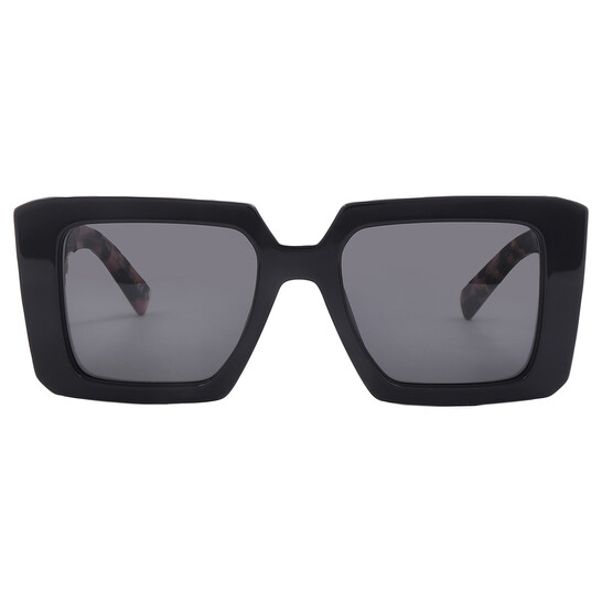 Prada Dark Gray Square Ladies Sunglasses PR 23YS 1AB5S0 51