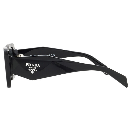 PRADA サングラス ロゴ  PR08YSF 1AB5S0 51サイズ PRADA PR08YSF 1AB5S0 Black/Dark Grey 51-18-145 Sunglasses
