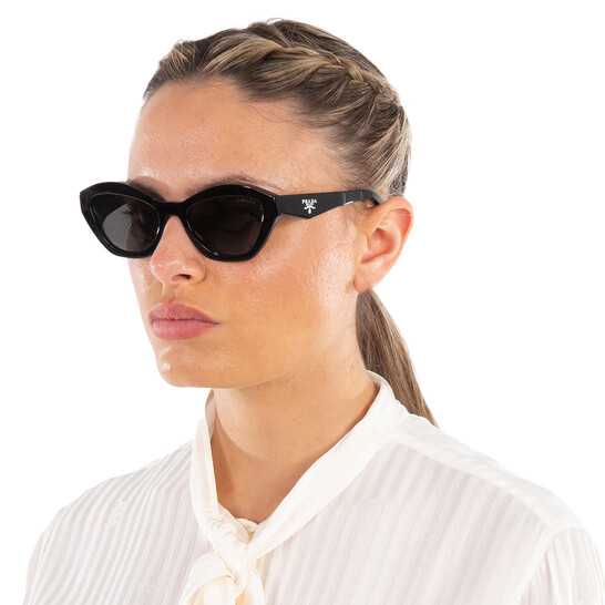 Prada Dark Grey Cat Eye Ladies Sunglasses PR A02S 16K08Z  display picture 1