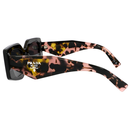 Prada Dark Grey Irregular Ladies Sunglasses PR 15YS 1AB5S0 51