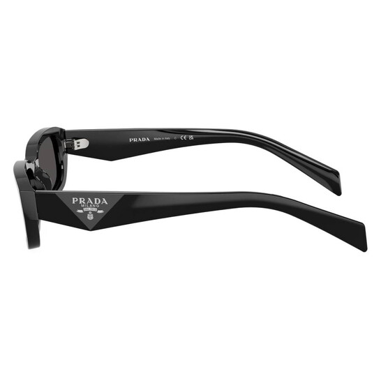 Prada Dark Grey Rectangular Ladies Sunglasses PR B06S 16K08Z