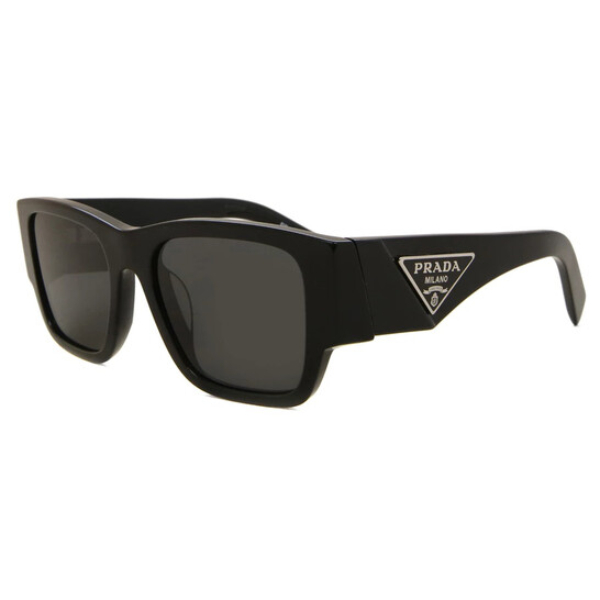 Prada Dark Grey Square Men's Sunglasses PR 10ZSF 1AB5S0 55