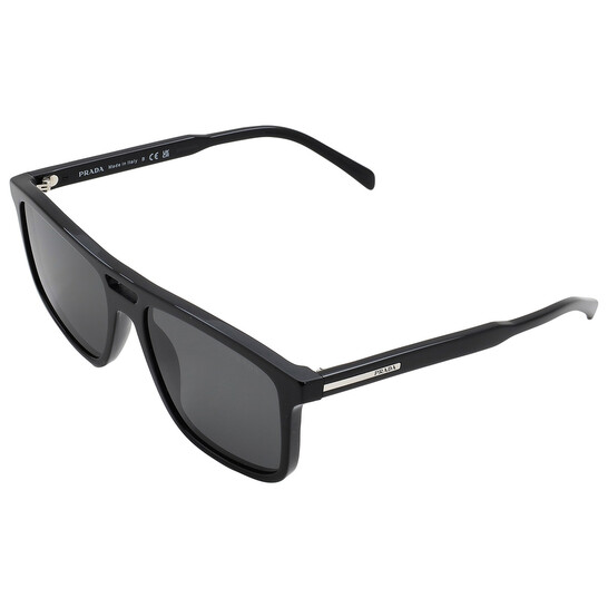 Prada Dark Grey Square Men's Sunglasses PR A22S 16K08Z 58