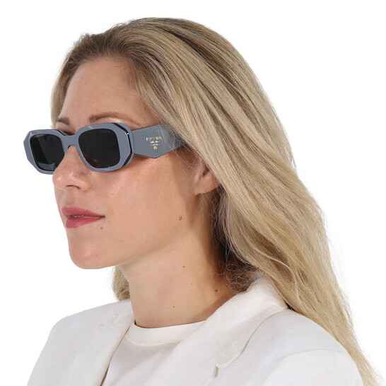 Prada Grey Geometic Geometric Ladies Sunglasses PR 17WS  display picture 1