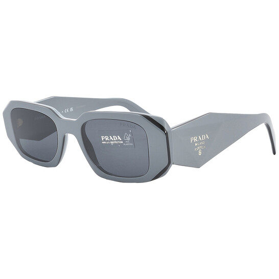 Prada Grey Geometic Geometric Ladies Sunglasses PR 17WS  display picture 1