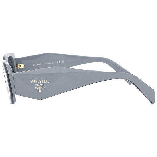 Prada Grey Geometic Geometric Ladies Sunglasses PR 17WS 11N09T 49