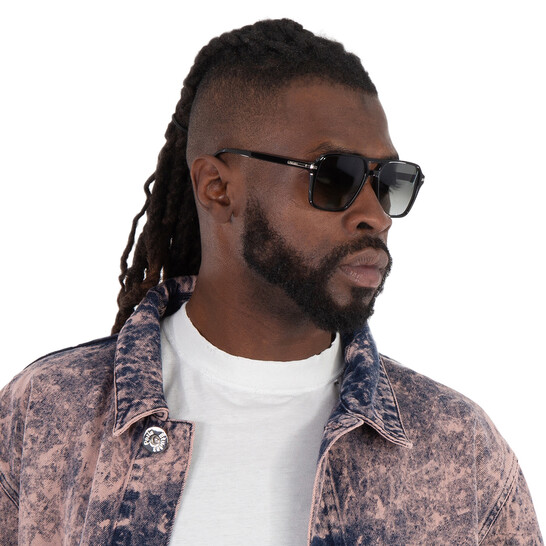 Prada Grey Gradient Navigator Men's Sunglasses PR 20YS 1AB06T 55