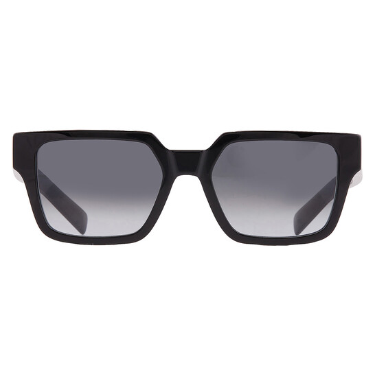 Prada Grey Gradient Square Men's Sunglasses PR 03ZS 1AB06T 54