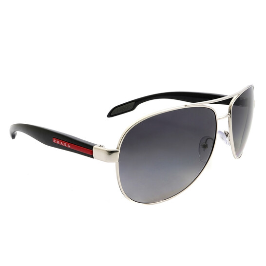 ●PRADA LINEA ROSSA サングラス Gunl / Grey Gradient 58mm Sunglasses Prada Linea Rossa PS01ZS DG002G 56-21 Black in