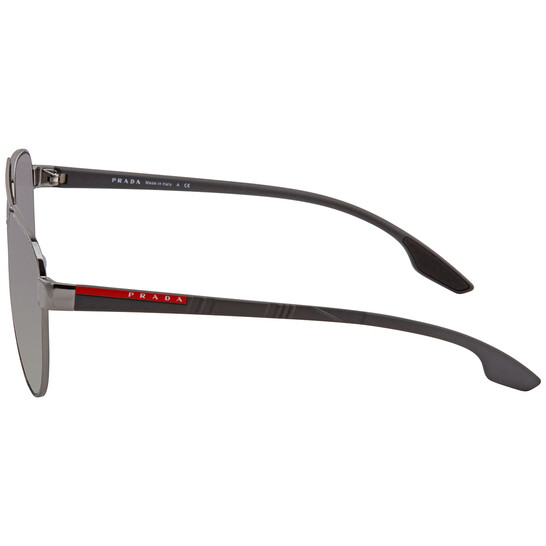 Prada Linea Rossa Grey Gradient Pilot Unisex Sunglasses PS 54TS