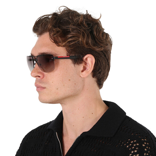 ●PRADA LINEA ROSSA サングラス Gunl / Grey Gradient 58mm Prada Linea Rossa PS 01US Active XXL (59 - 19) with Grey