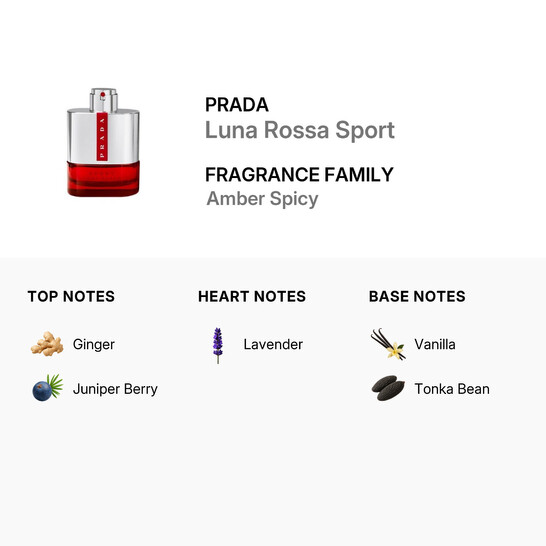 Prada Men's Luna Rossa Sport EDT 3.4 oz Fragrances 3614273544962