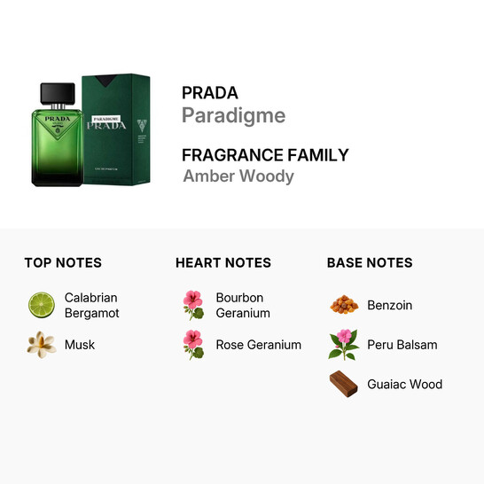 Prada Men's Paradigme EDP Spray 3.3 oz Fragrances 3614274172997