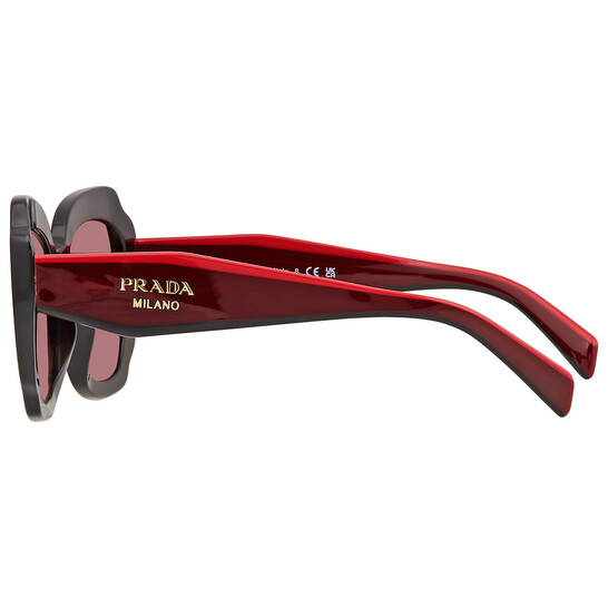 Prada Red Mirrored Internal Silver Irregular Ladies  display picture 3