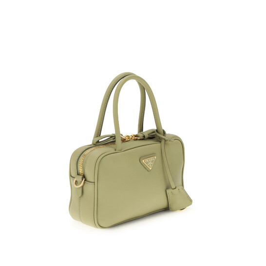 Prada Sage Green Leather Handbag 1BB1522CYS F0362 8056811206430