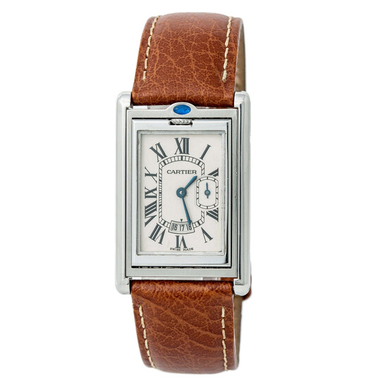 Cartier Pre-owned Cartier Tank Basculante White Dial Men's Watch