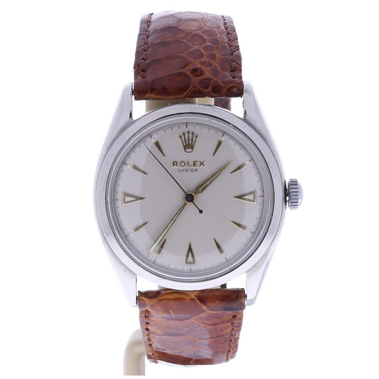 Pre-owned Rolex Oyster Vintage White Dial Men's Watch 6022 WSL