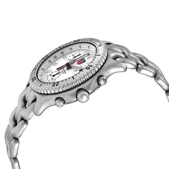 TAG Heuer LINK シルバー 時計 Tag Heuer Pre-owned Tag Heuer LINK Quartz White Dial Men's