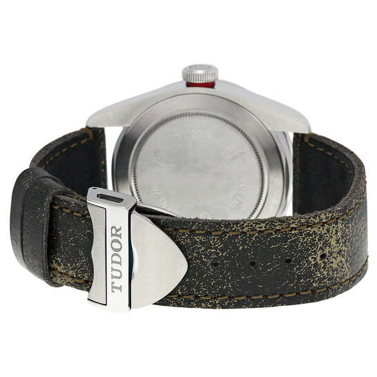 Tudor Pre-owned Tudor Heritage Black Bay Black Leather Men's Watch