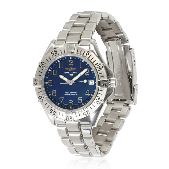 BREITLING Colt Automatic A17035 - Montre Homme Acier 38mm, Cadran Bleu, Automatique, Occasion