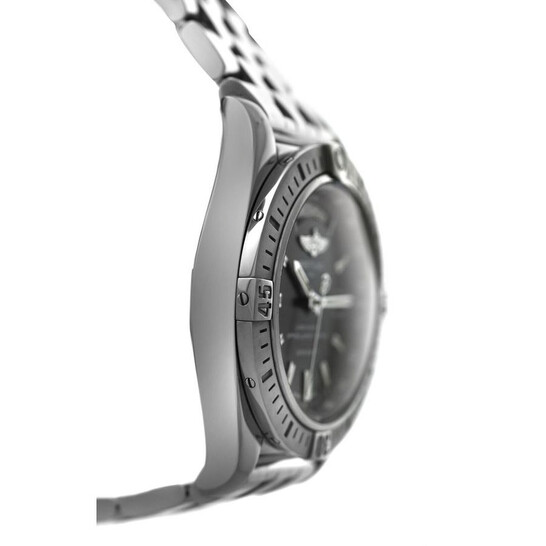 Pre-owned Breitling Galactic 44 Automatic Chronometer Black Dial Men's  Watch A45320