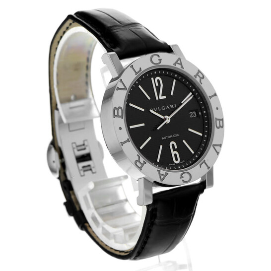 BULGARI ブラック ベルト Limited Edition Carbongold New York Plastic Chronograph