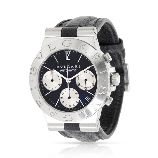 Bvlgari Pre-owned Bvlgari Diagono Automatic Black Dial Men's Watch