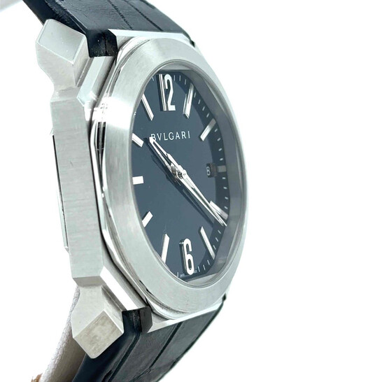 BVLGARI 腕時計 Solotempo ネイビー Bvlgari Octo Solotempo Automatic 38mm Stainless Steel Blue Dial