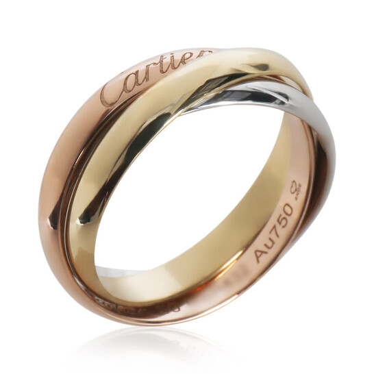 Cartier Pre-Owned Cartier 3-Tone Gold Small Model Trinity Ring