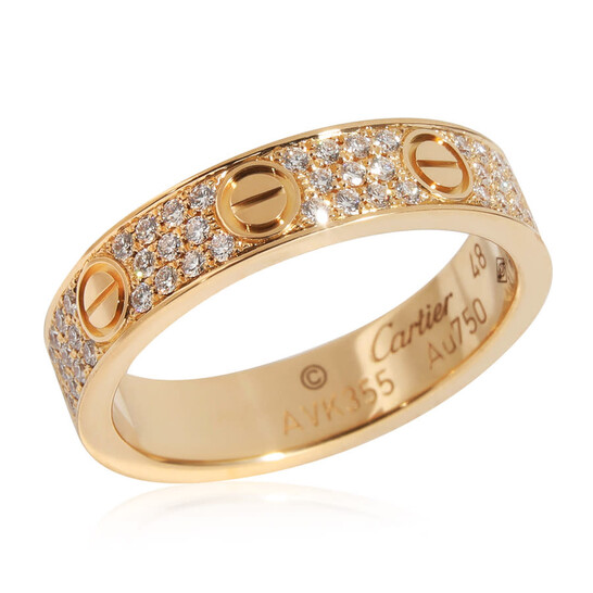 Cartier Pre-Owned Cartier Love Diamond Ring in 18K Yellow Gold