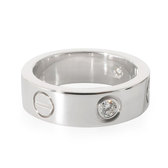 Cartier Pre-Owned Cartier Love Ring in 18k White Gold 0.22