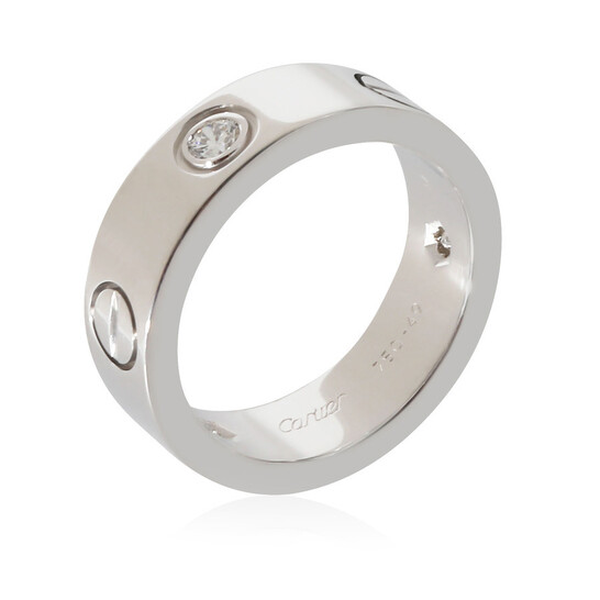 Cartier Pre-Owned Cartier Love Ring in 18k White Gold 0.22