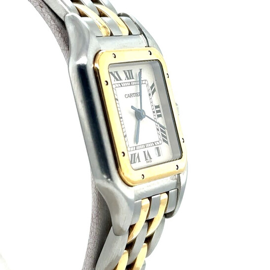 Gold Watch Small Cartier Panthere Two Tone Mini Cartier Pre-owned